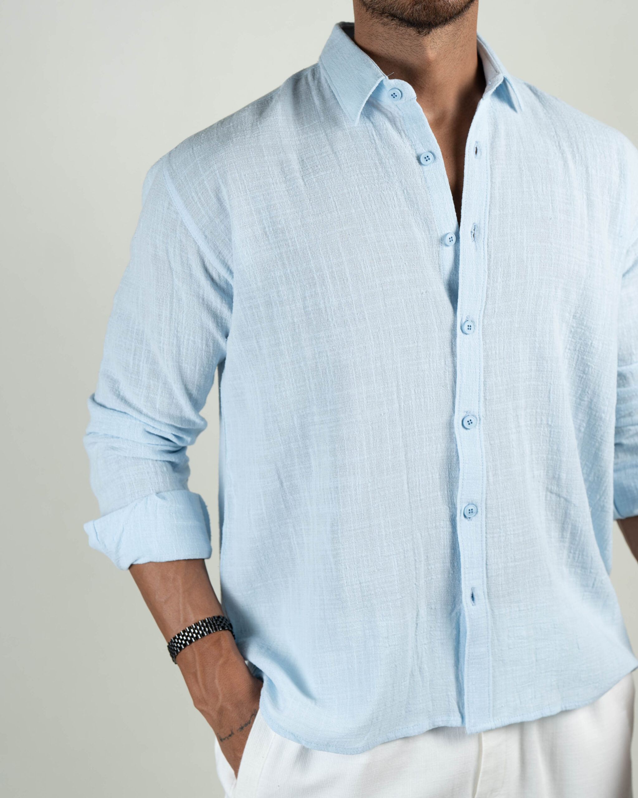 DSC07086 پیراهن دبل فیس آستین بلند کد 0852701 - Image 2