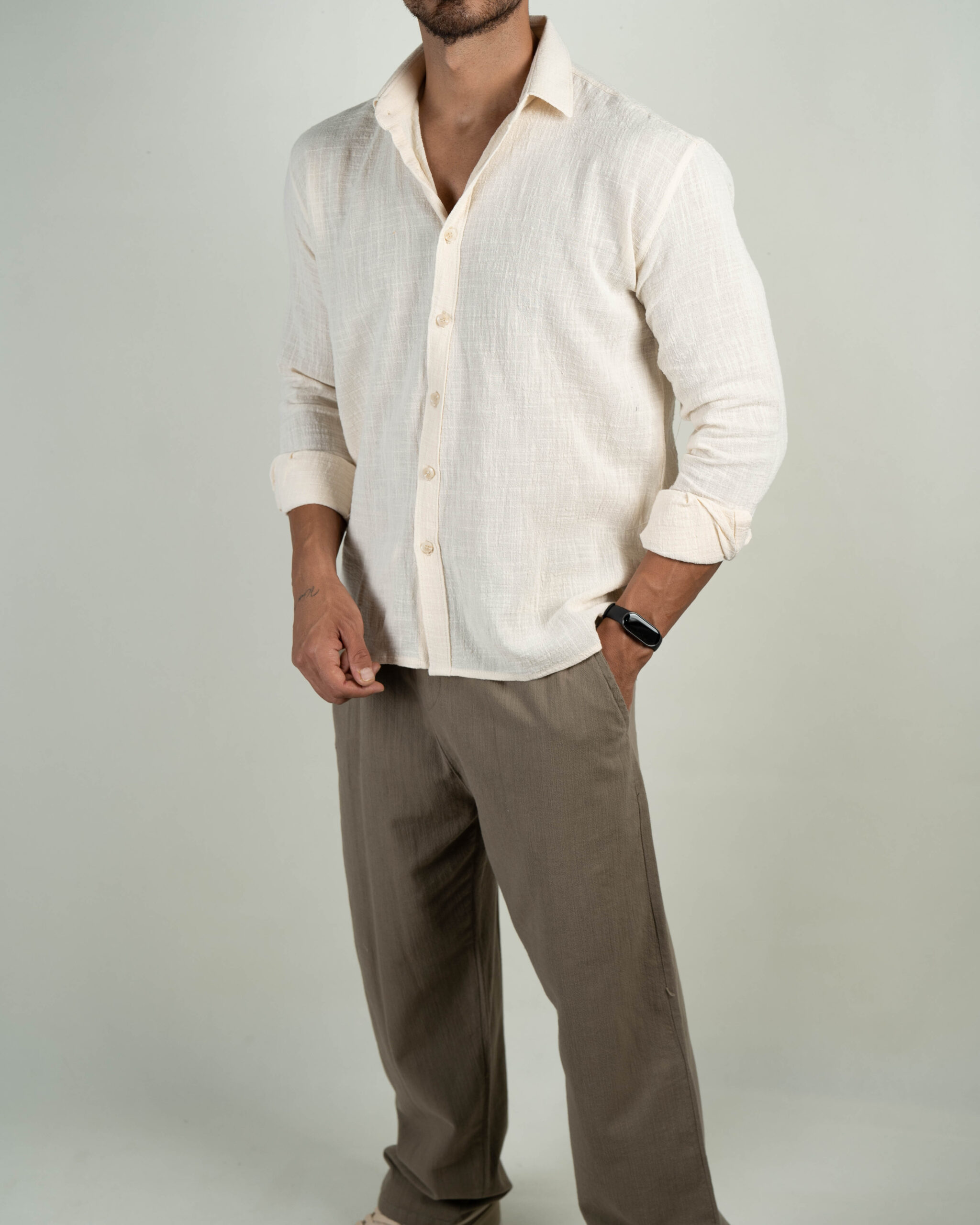 DSC07595 پیراهن دبل فیس آستین بلند کد 0852701 - Image 8