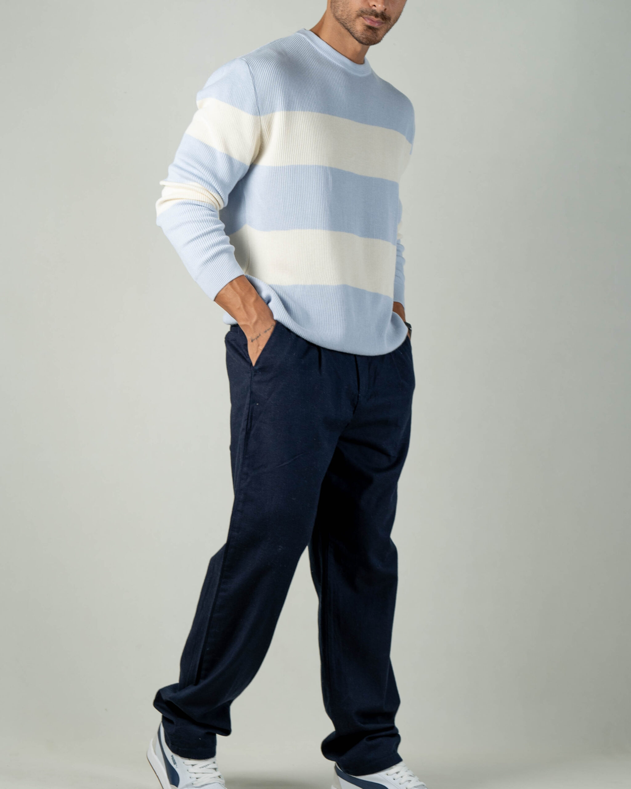 DSC06759 بافت رینگر یقه گرد کد 0551601 - Image 2