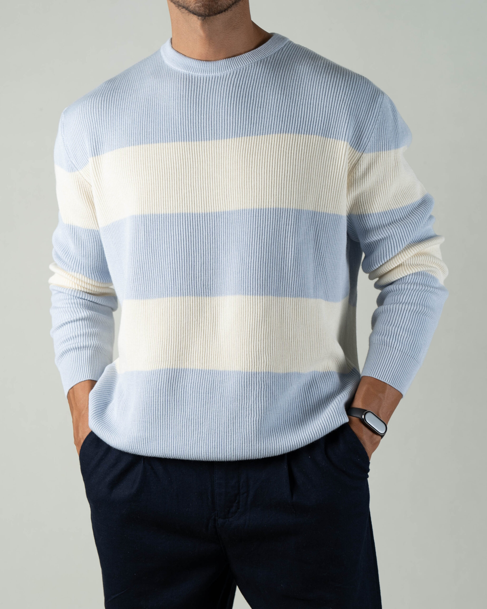 DSC06760 بافت رینگر یقه گرد کد 0551601 - Image 4