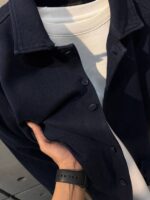 کت کتان کج راه کد 0858403 - Image 7