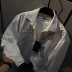پیراهن کتان باکسی دو جیب کد 0851401