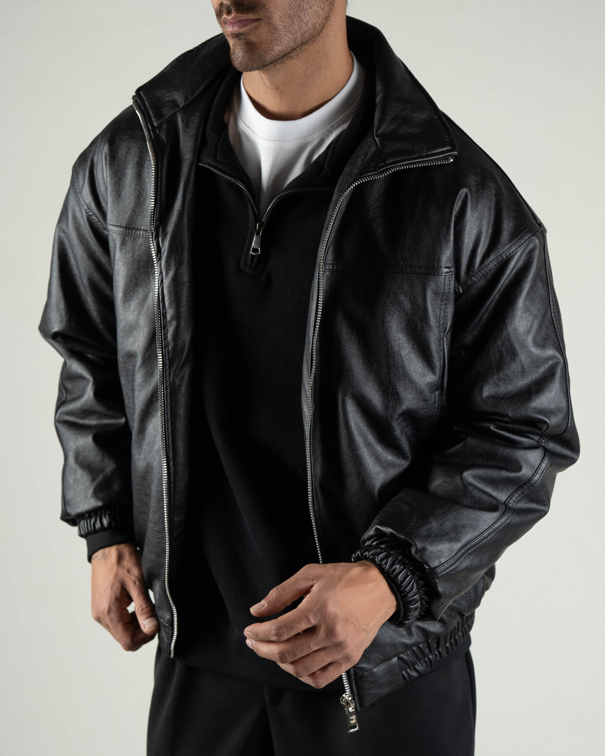 DSC01597 کاپشن چرم کد 0723801 - Image 1