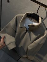 دورس نیم زیپ مخمل کد 1336302 - Image 3