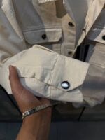 جکت کتان 2 جیب کد 0863402 - Image 6