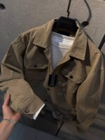 جکت کتان 2 جیب کد 0863402 - Image 3