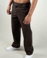 شلوار کتان کج راه بگ کد 0158403