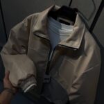 کاپشن چرم جیبدار کد 0723803