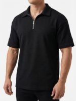 تیشرت نیم زیپ آستین کوتاه کد 0207316